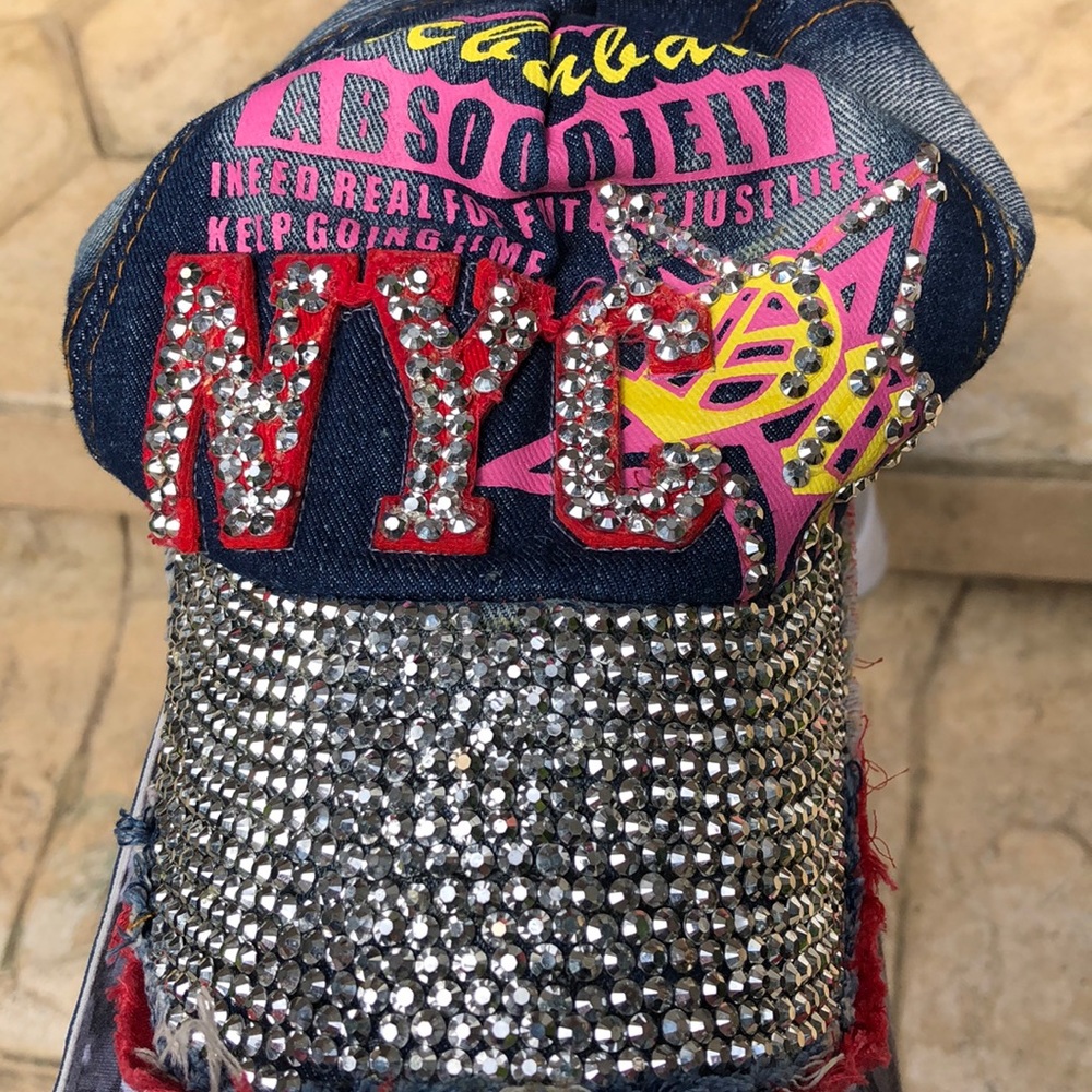 NYC glitter hat